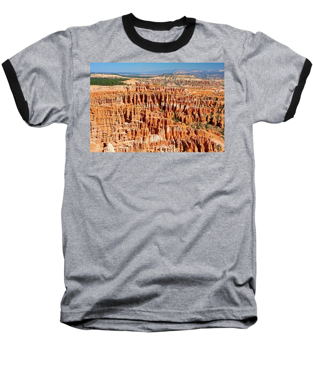 Bryce Baseball T-Shirt featuring the photograph Hoodoos at Sunset Point by Stuart Litoff