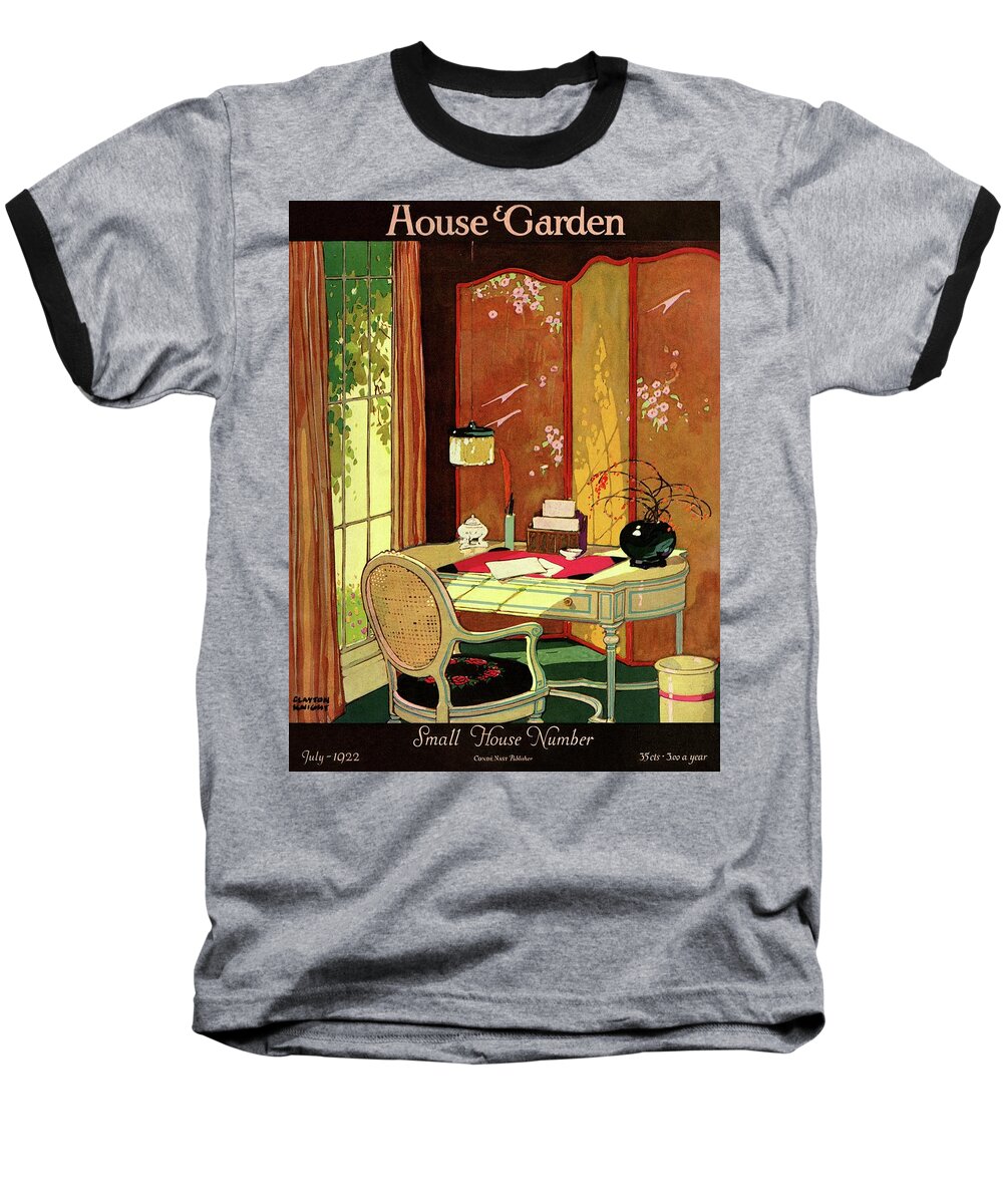 House And Garden Baseball T-Shirt featuring the photograph House And Garden Small House Number by Clayton Knight