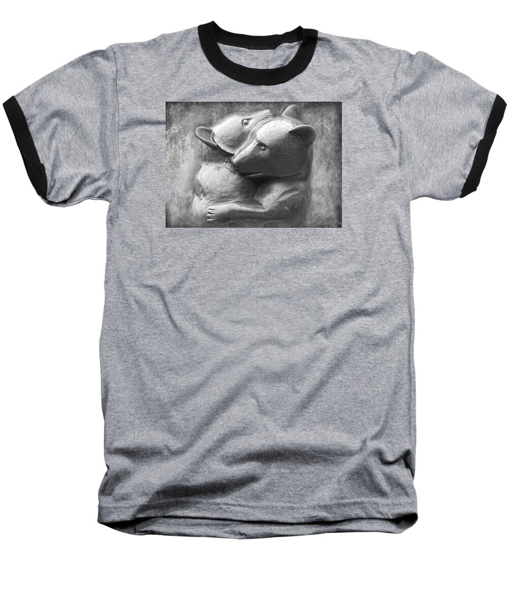 Baby Bear Photographs Baseball T-Shirt featuring the photograph Huggy Bears by David Davies