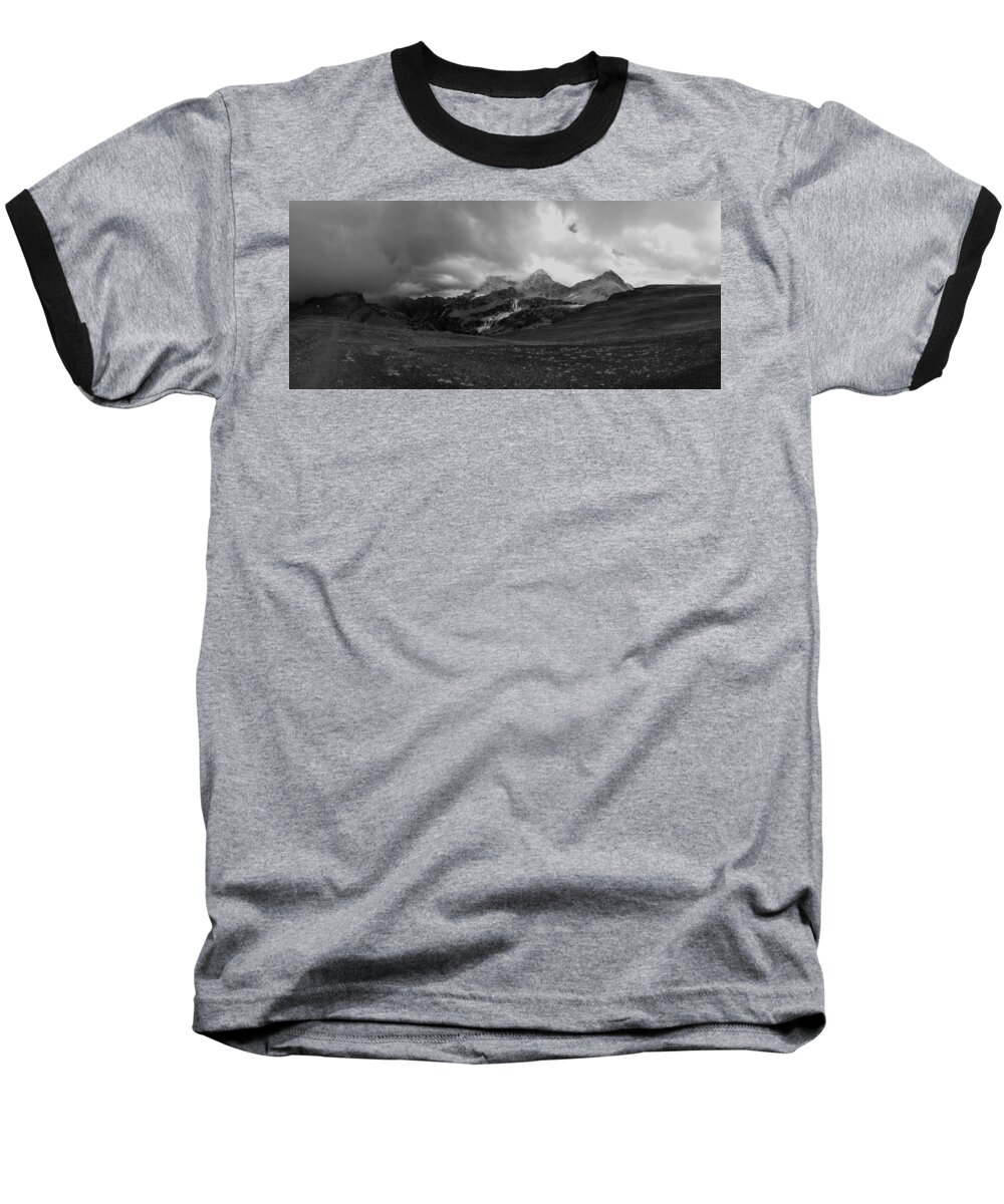 Tetons Baseball T-Shirt featuring the photograph Hurricane Pass Storm by Raymond Salani III