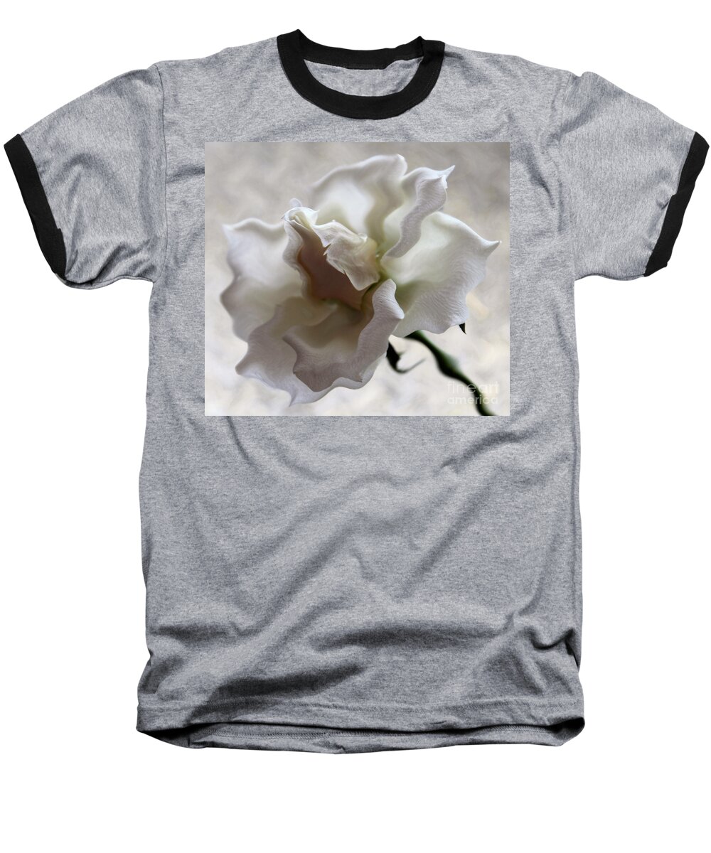 Rose Baseball T-Shirt featuring the photograph I Adore You by Krissy Katsimbras