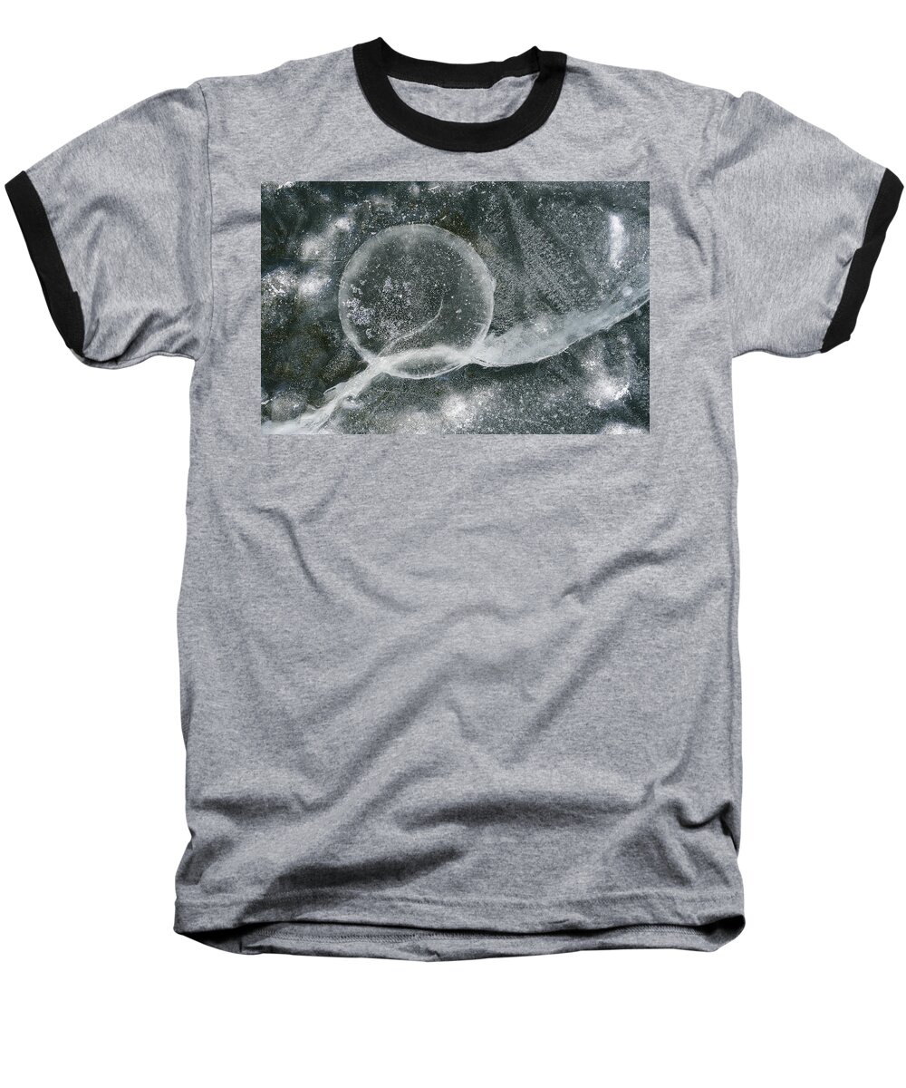Ice Baseball T-Shirt featuring the photograph Ice fishing hole by Steven Ralser