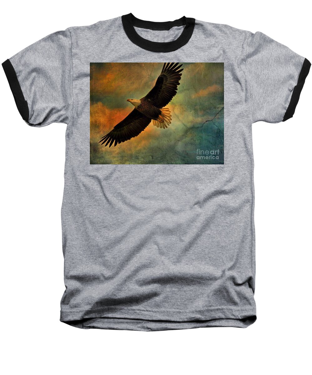 Eagle Baseball T-Shirt featuring the photograph Illumination Of Spirit by Deborah Benoit