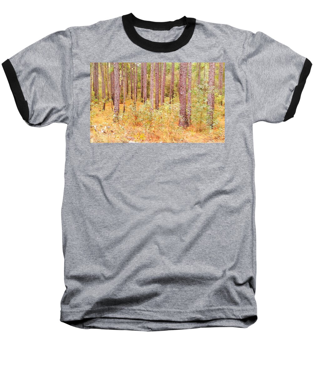 Lancscape Baseball T-Shirt featuring the photograph Imaginary Forest by Fortunate Findings Shirley Dickerson