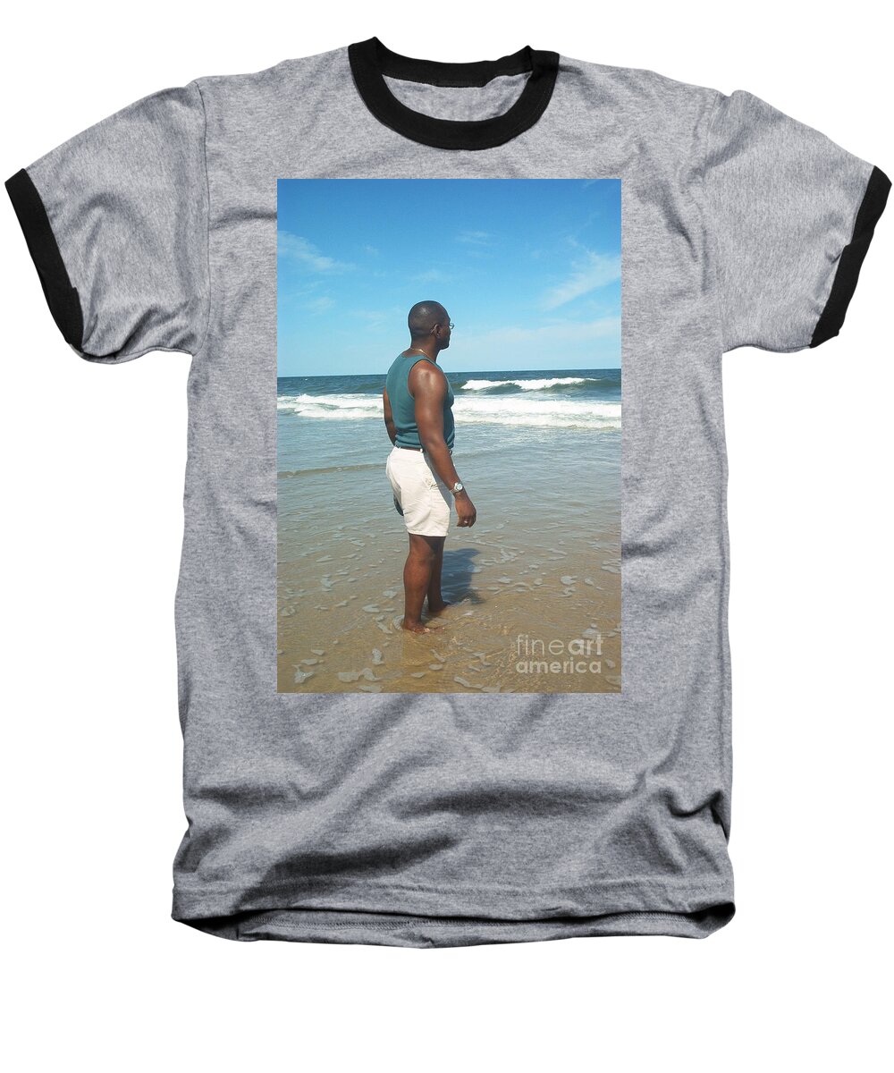 In Deep Thought Baseball T-Shirt featuring the photograph In Deep Thought by Emmy Vickers