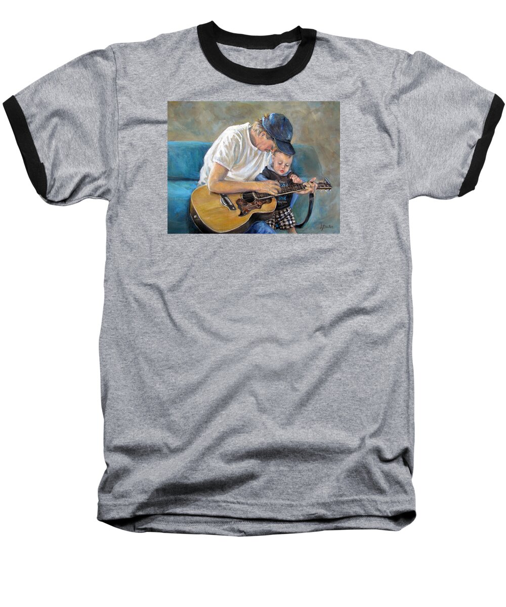 Human Baseball T-Shirt featuring the painting In Memory of Baby Jordan by Donna Tucker