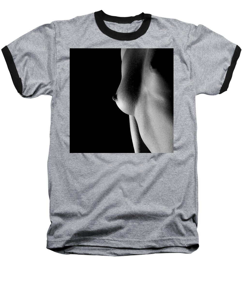 Black And White Baseball T-Shirt featuring the photograph In Passing by Joe Kozlowski
