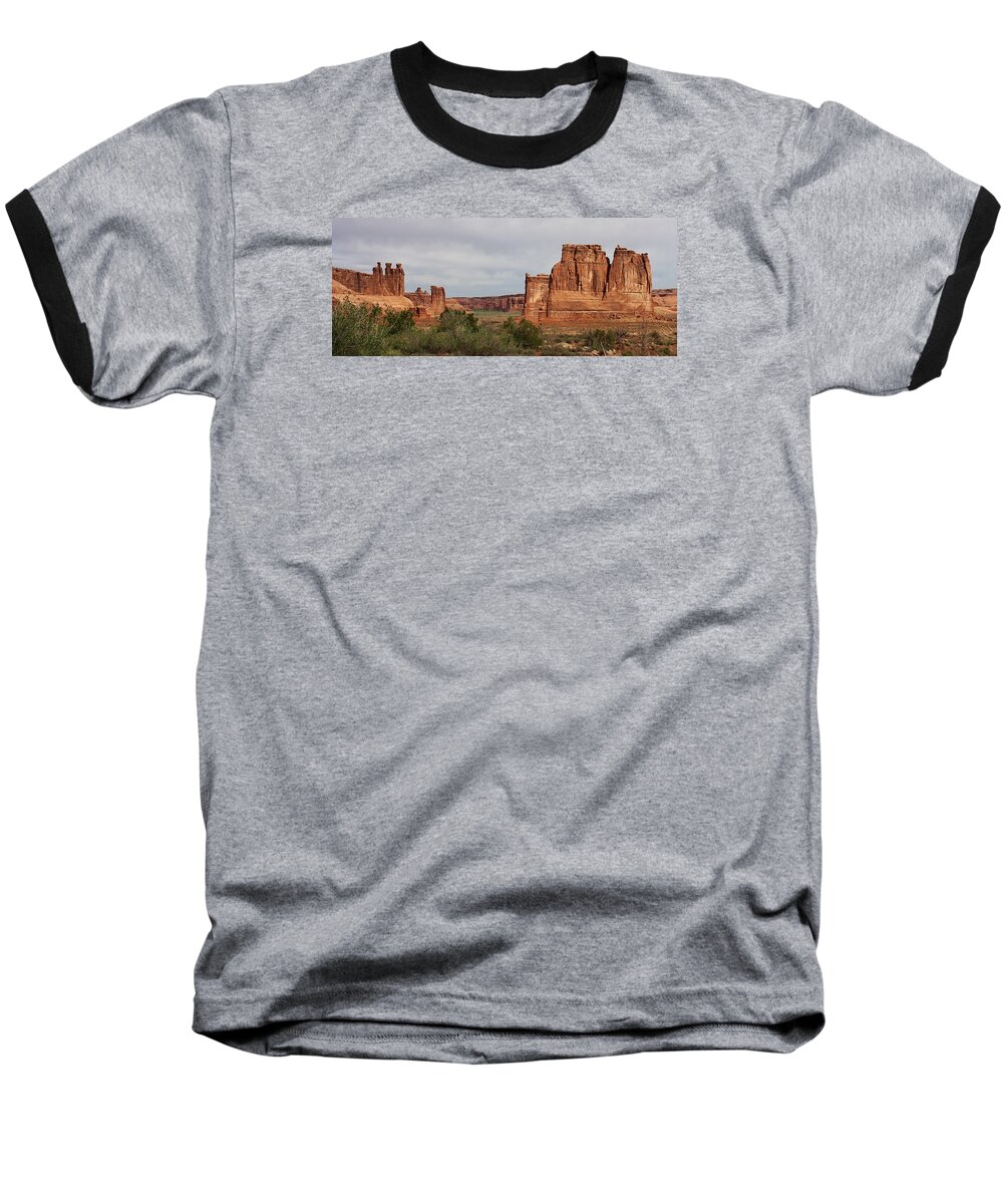 Arches National Park Baseball T-Shirt featuring the photograph In the Canyon by Bruce Bley