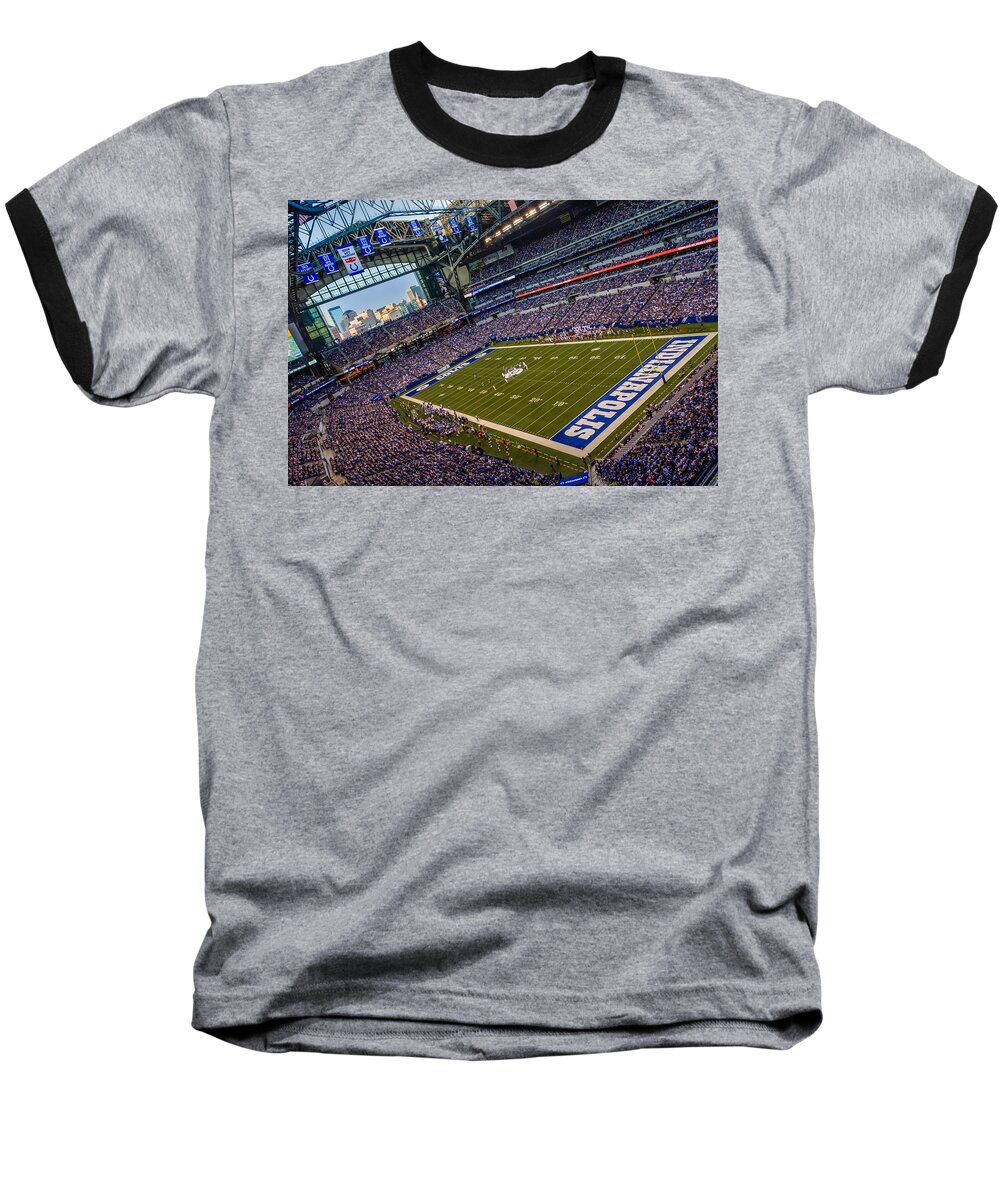 Indiana Baseball T-Shirt featuring the photograph Indianapolis and the Colts by Ron Pate