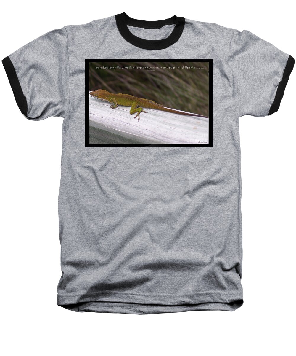 Camping Baseball T-Shirt featuring the photograph InsaNITY by Sandra Clark