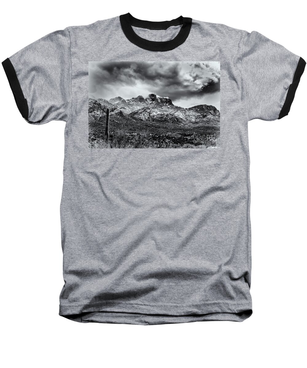 Arizona Baseball T-Shirt featuring the photograph Into Clouds by Mark Myhaver