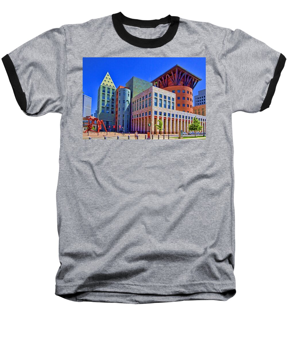 Denver Public Library Baseball T-Shirt featuring the photograph Invitation to Learn by Gary Holmes