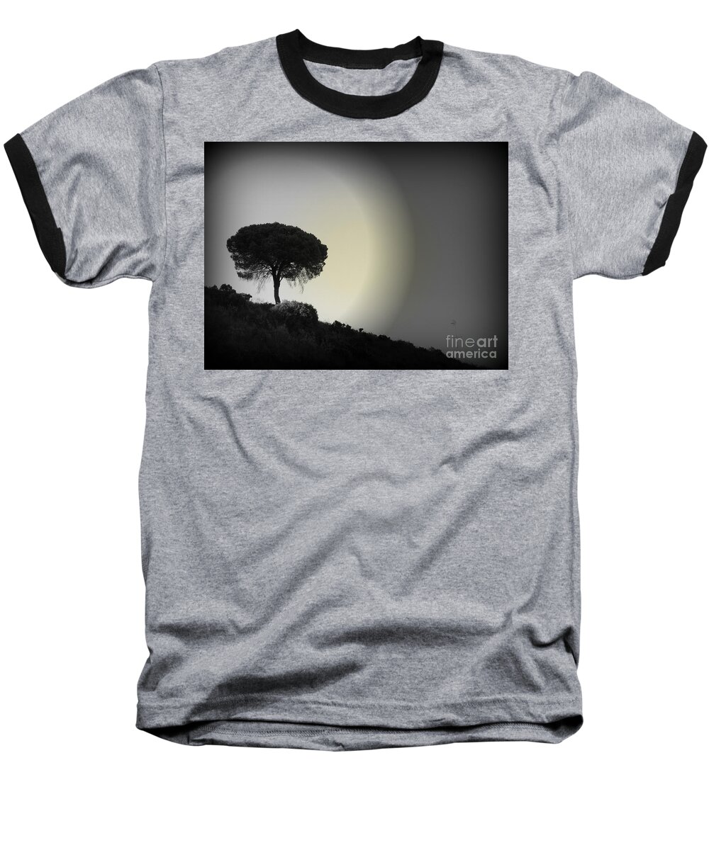 Tree Baseball T-Shirt featuring the photograph Isolation tree by Clare Bevan