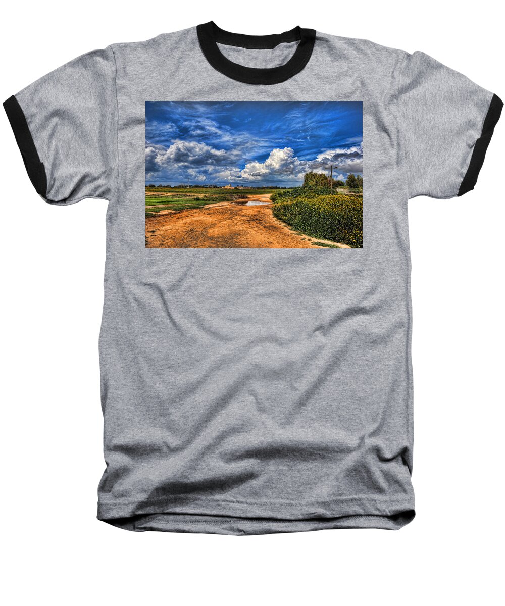 Landscape Baseball T-Shirt featuring the photograph Israel End of Spring Season by Ron Shoshani