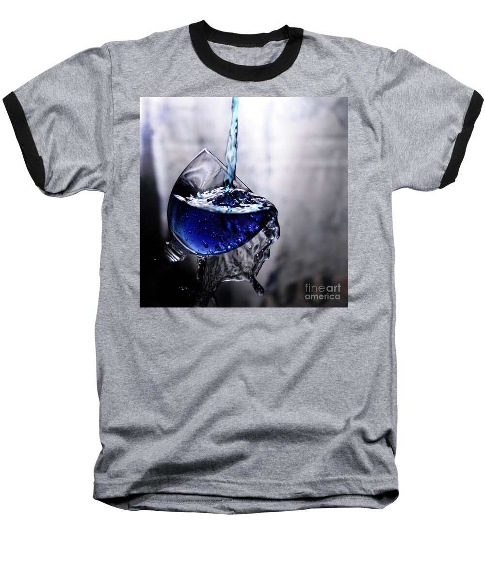 Glass Baseball T-Shirt featuring the photograph It is Blue by Randi Grace Nilsberg