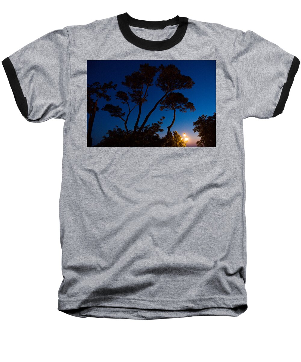 Dusk Baseball T-Shirt featuring the painting Italian dusk by Marco Busoni
