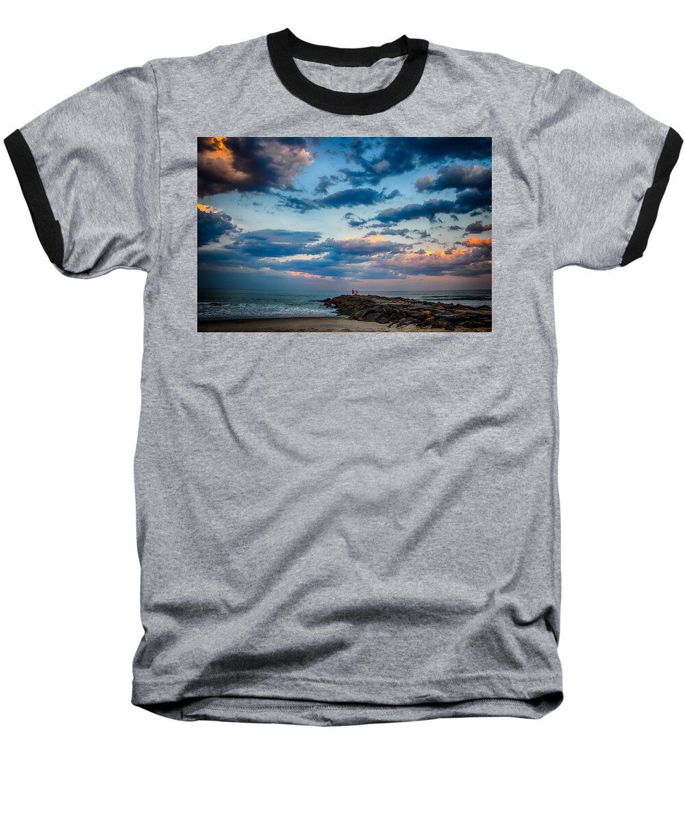 New Jersey Baseball T-Shirt featuring the photograph July Sky by Kristopher Schoenleber
