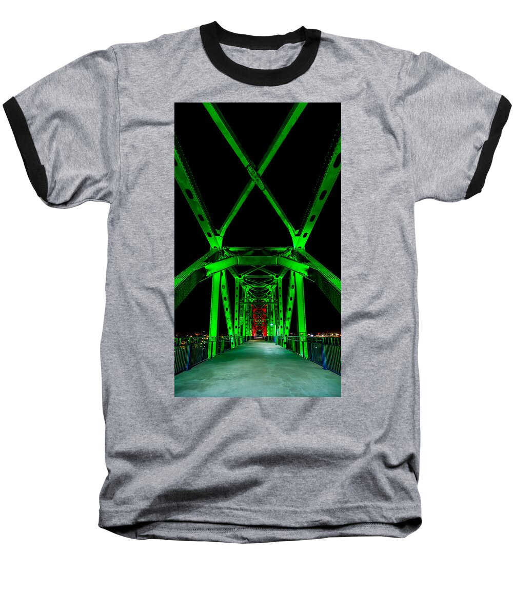 Bridge Baseball T-Shirt featuring the photograph Junction Bridge by David Downs