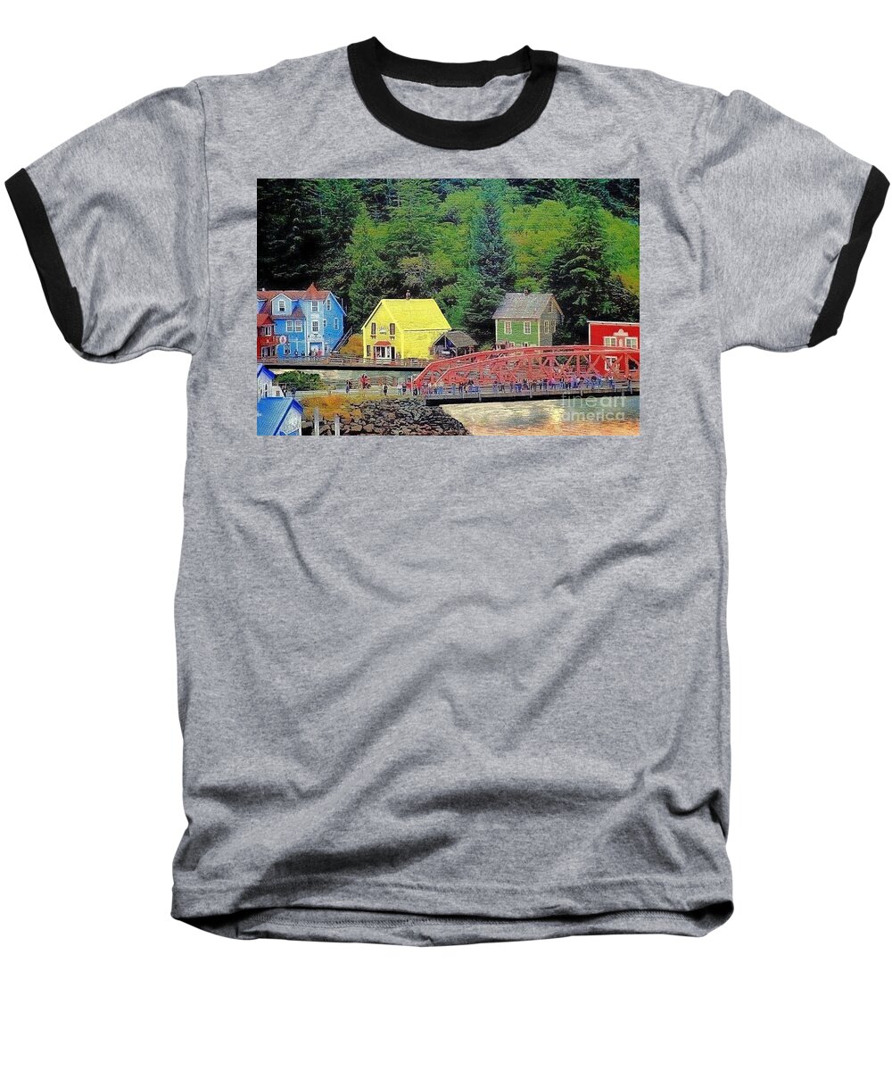 Ketchikan Baseball T-Shirt featuring the photograph Ketchikan Alaska in August by Janette Boyd