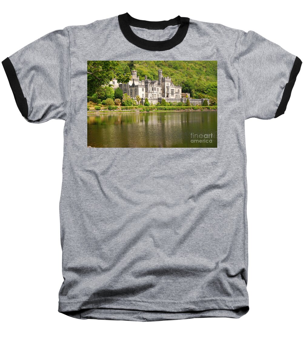 Abbey Baseball T-Shirt featuring the photograph Kylemore Abbey 2 by Mary Carol Story