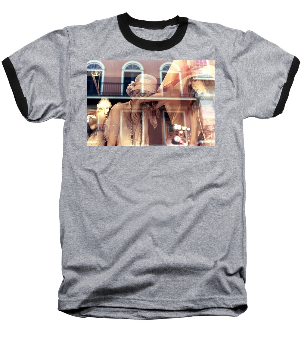 Women Baseball T-Shirt featuring the photograph Ladies of the French Quarter by Nadalyn Larsen