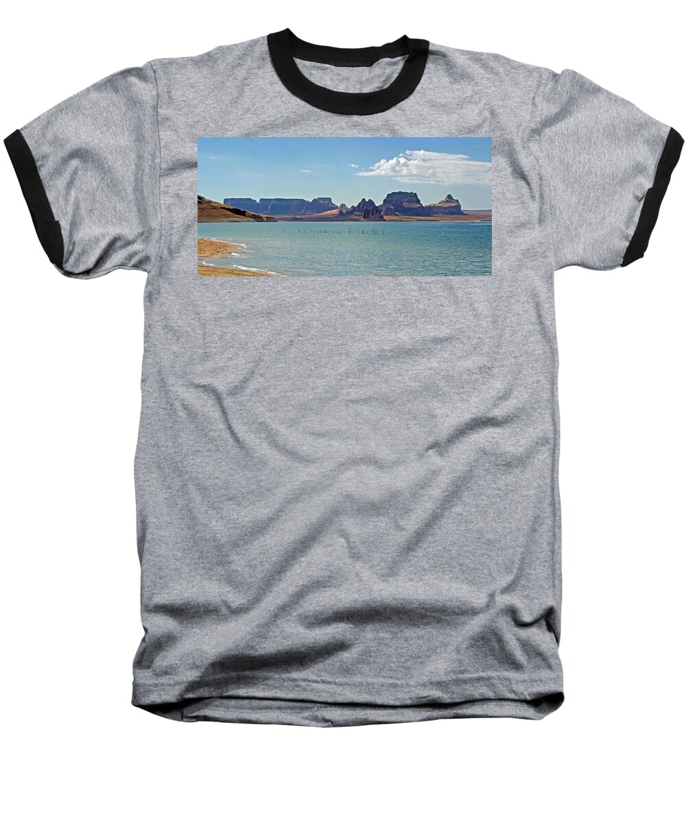 Lake Powell Baseball T-Shirt featuring the photograph Lake Powell by Angie Schutt