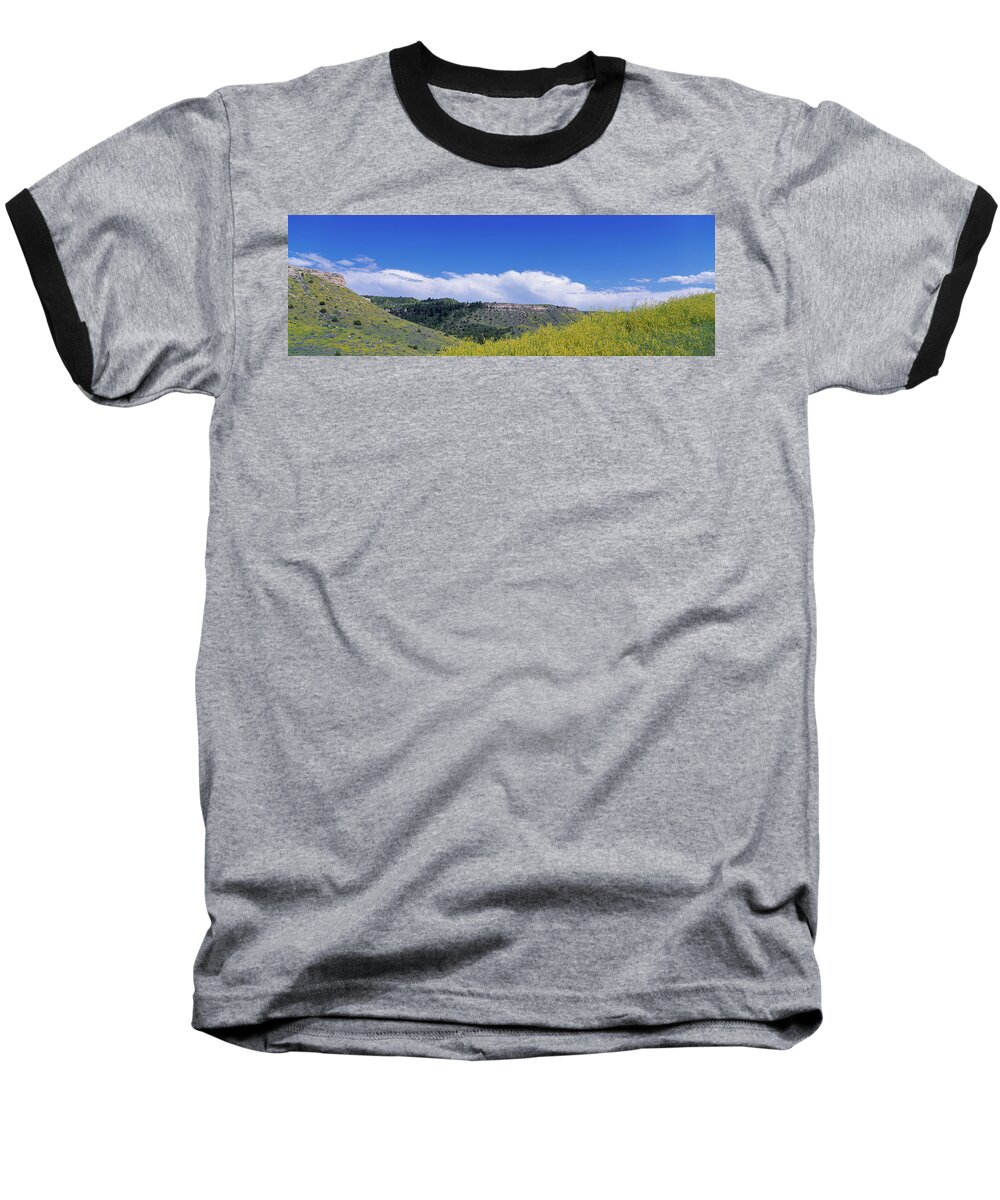 Photography Baseball T-Shirt featuring the photograph Landscape, Buffalo Jump State Park by Panoramic Images