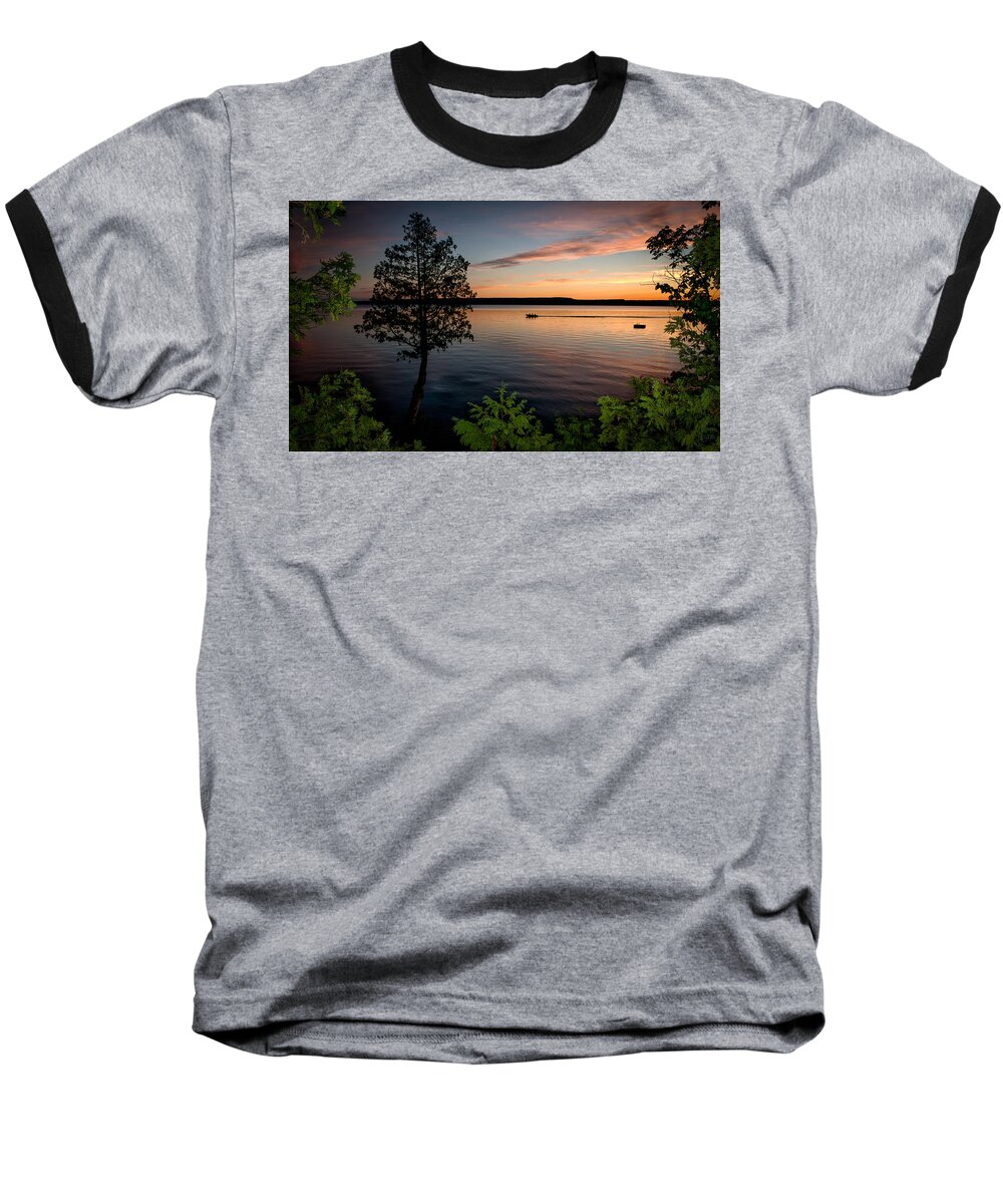 Canada Baseball T-Shirt featuring the photograph Last Cast by Doug Gibbons