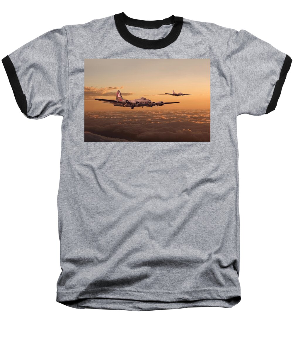 Aircraft Baseball T-Shirt featuring the digital art Last Home by Pat Speirs