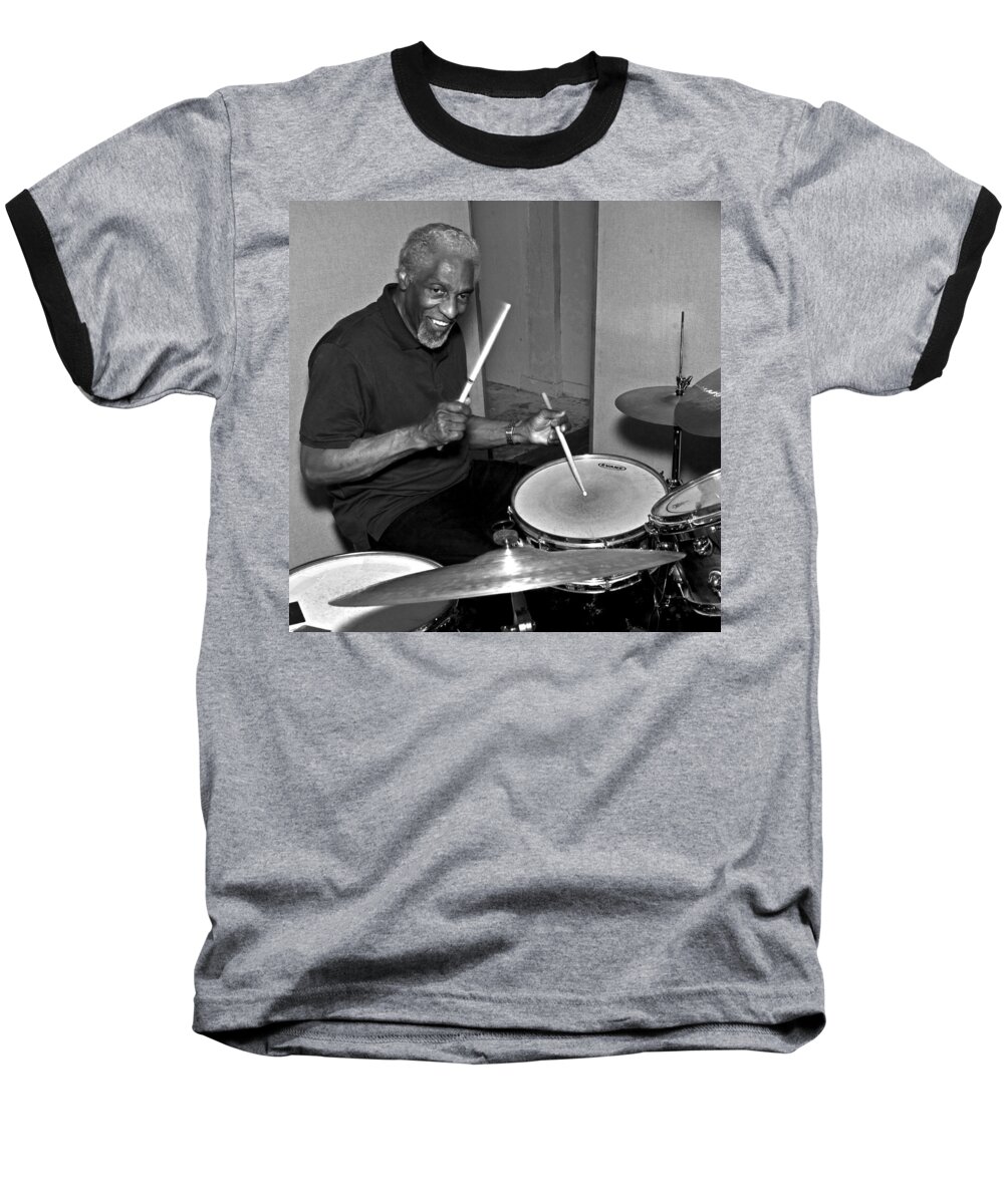 Jazz Baseball T-Shirt featuring the photograph Legrand Rogers 2 by Lee Santa