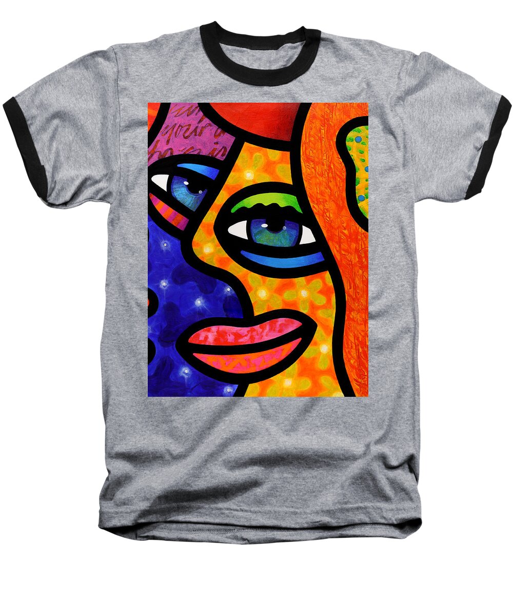 Shopping Baseball T-Shirt featuring the painting Let's Go Shopping by Steven Scott