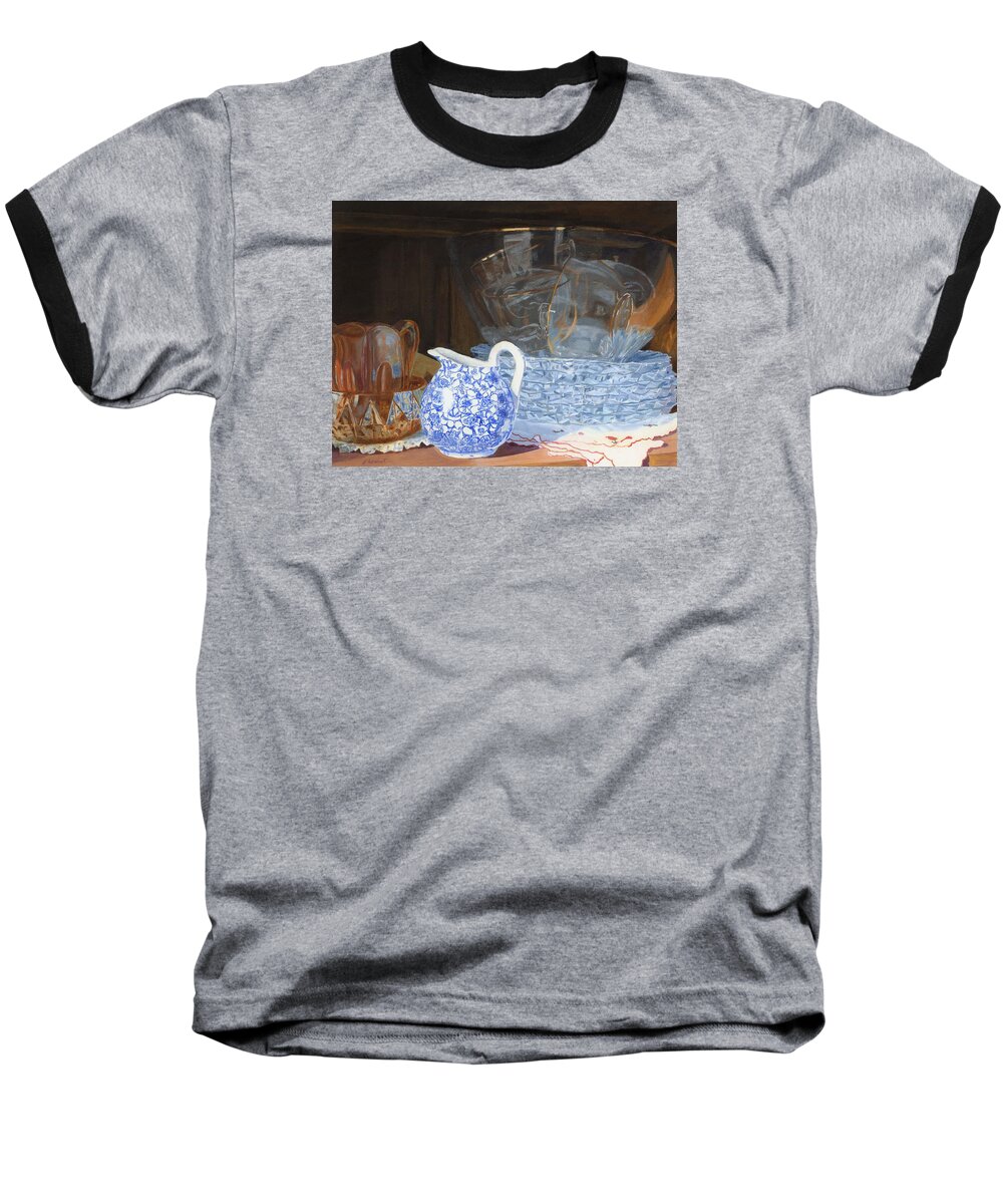 Glass Baseball T-Shirt featuring the painting Life is a Carnival Glass by Lynne Reichhart