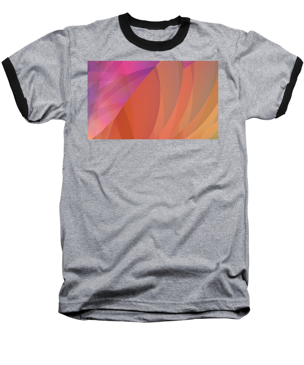 Abstract Baseball T-Shirt featuring the digital art Lighthearted by Judi Suni Hall
