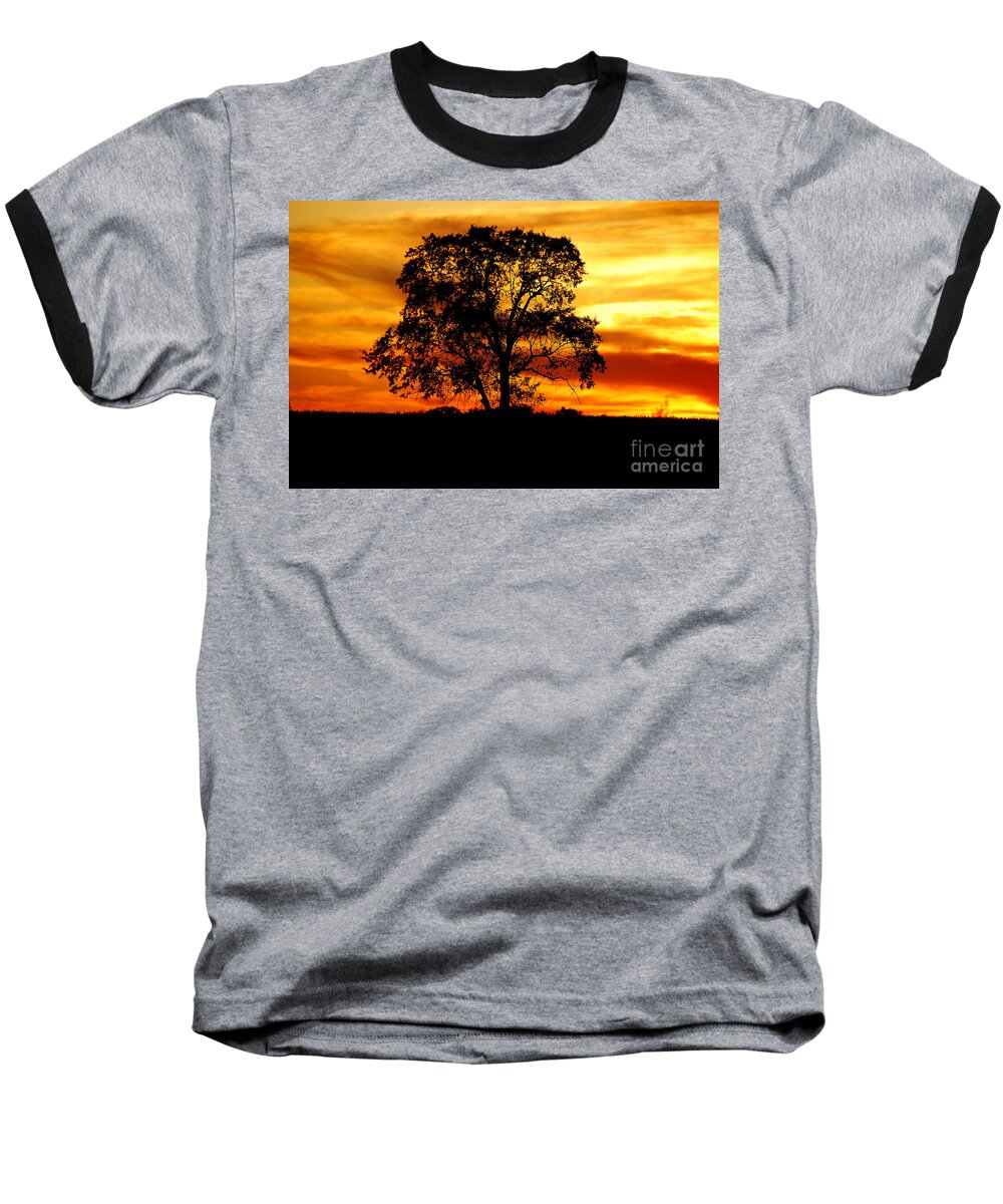 Tree Baseball T-Shirt featuring the photograph Lone Tree by Mary Carol Story