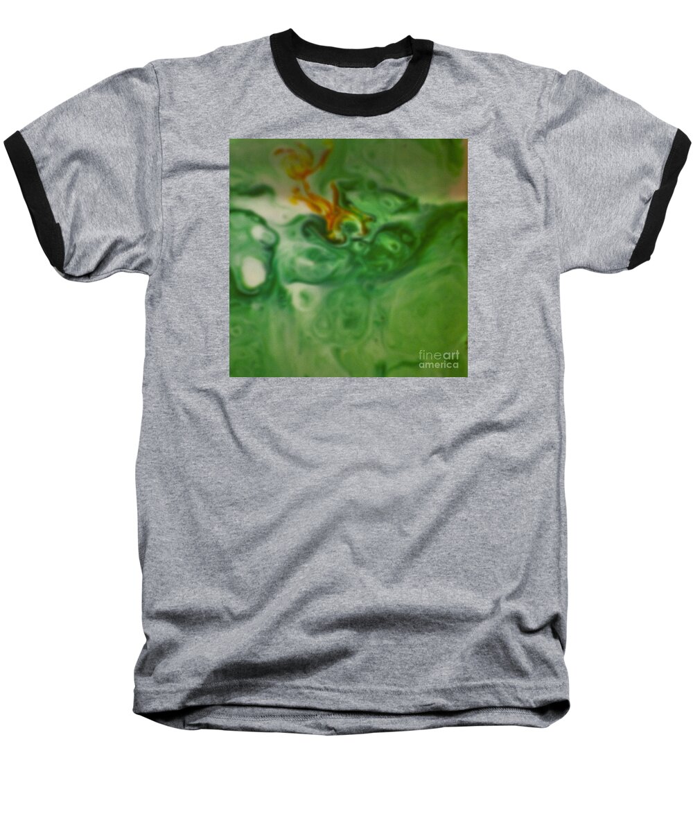 Photo Art Baseball T-Shirt featuring the digital art Louie in Shadows by Mary Zimmerman