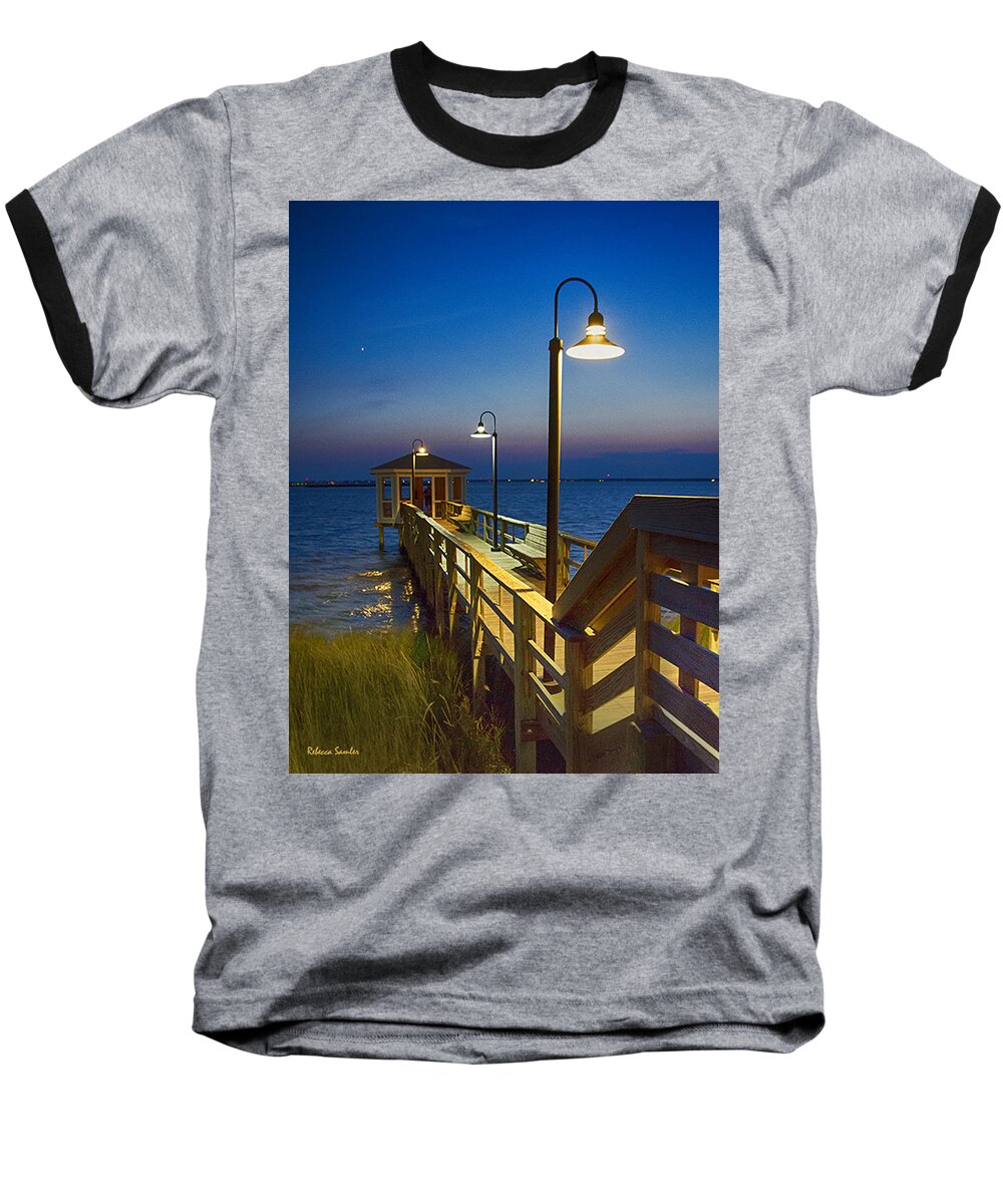 Dock Baseball T-Shirt featuring the photograph Magic Hour by Rebecca Samler