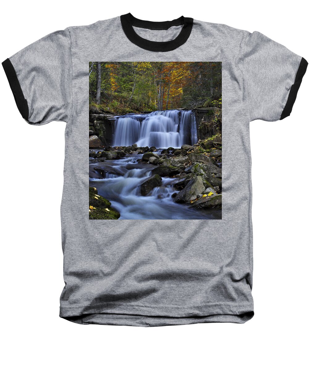 Cascade Baseball T-Shirt featuring the photograph Magnificent waterfall by Ivan Slosar
