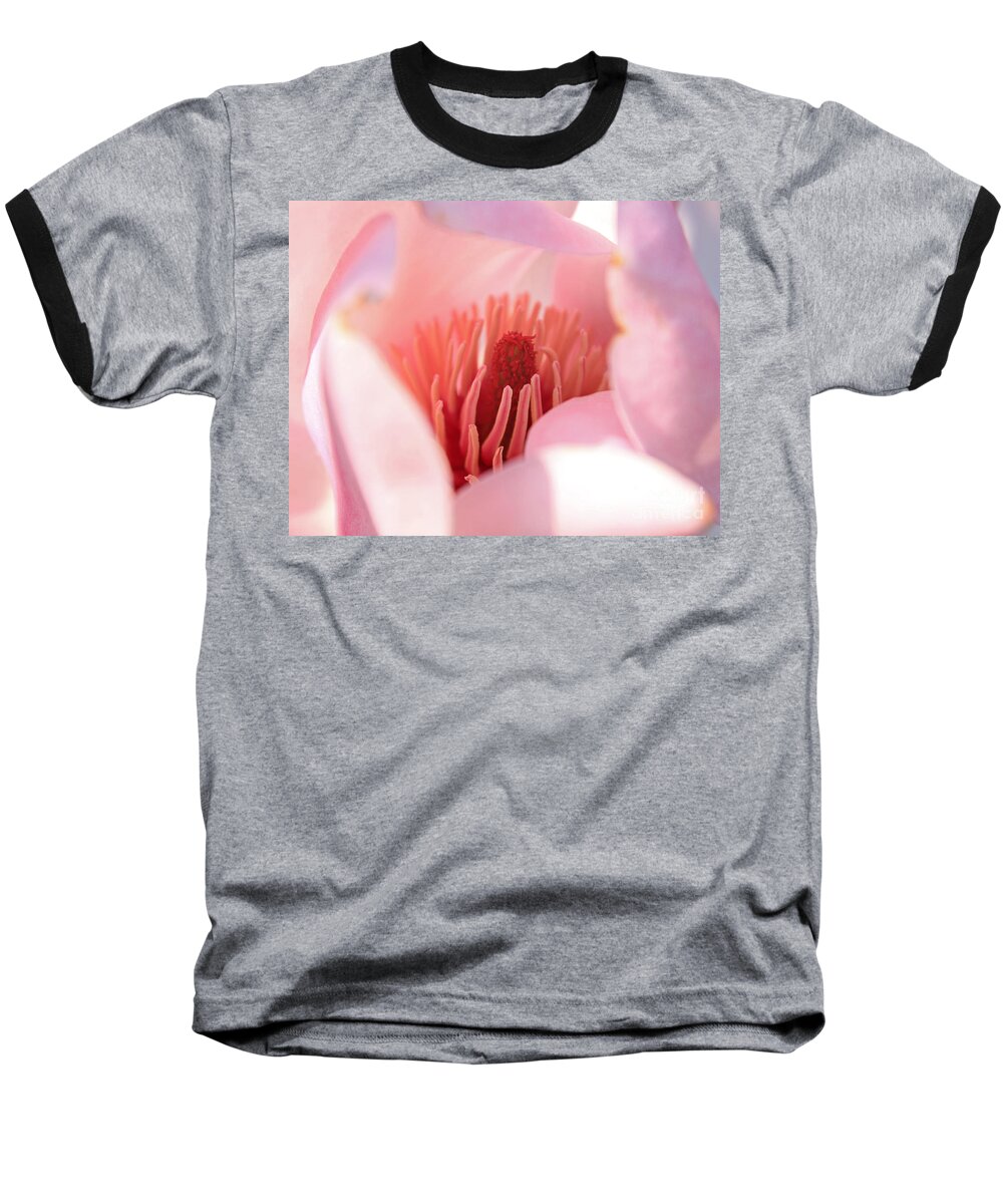 Magnolia Baseball T-Shirt featuring the photograph Magnolia Flower by Julia Gavin