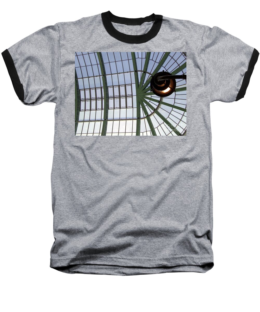 Skylight Baseball T-Shirt featuring the photograph Mall of Emirates Skylight by Andrea Anderegg