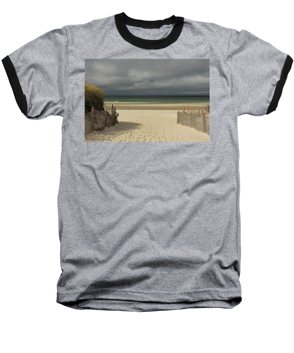 Cape Cod Baseball T-Shirt featuring the photograph Mayflower Beach Storm by Amazing Jules