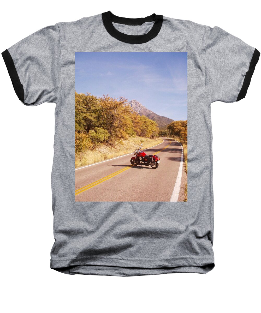 Road Baseball T-Shirt featuring the photograph Mental health by David S Reynolds