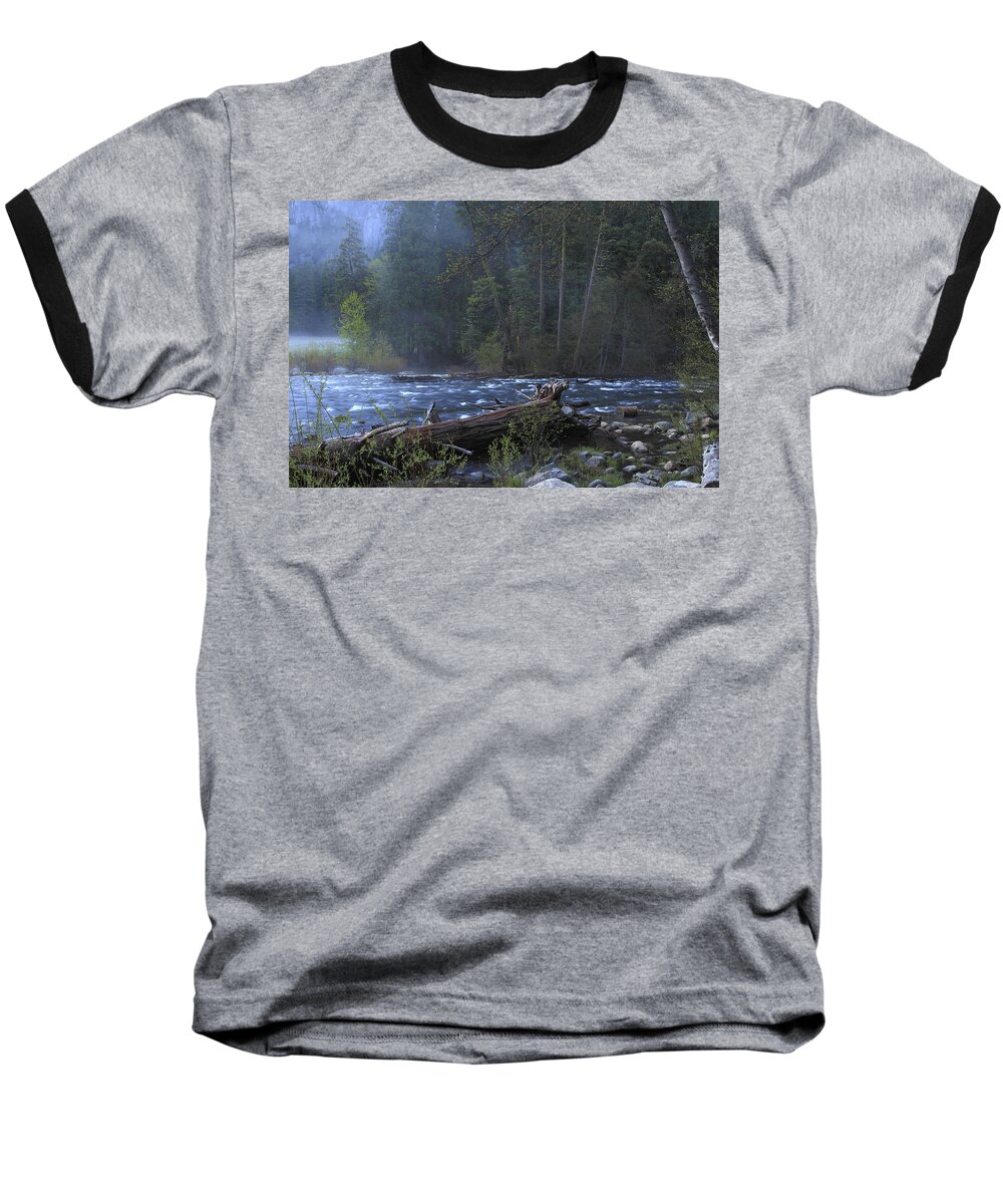 Yosemite National Park Baseball T-Shirt featuring the photograph Merced river by Duncan Selby