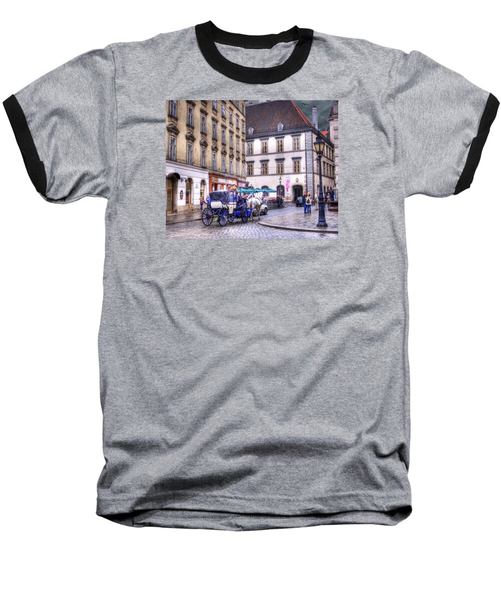 Michaelerplatz Baseball T-Shirt featuring the photograph Michaelerplatz. Vienna by Juli Scalzi