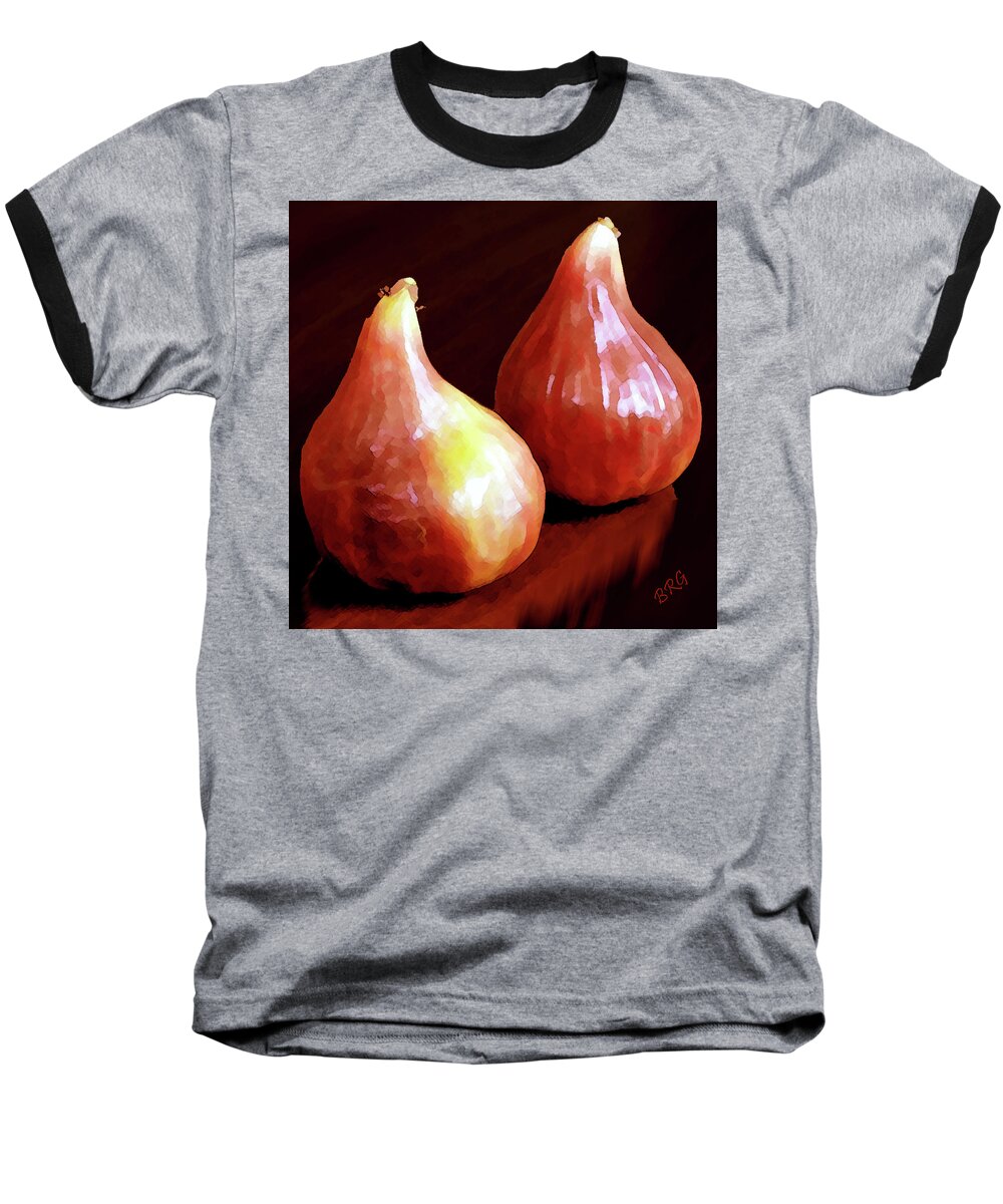 Fruit Baseball T-Shirt featuring the photograph Midnight Figs by Ben and Raisa Gertsberg