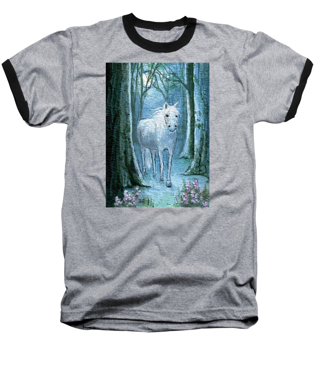 Horses Baseball T-Shirt featuring the painting Midsummer Dream by Terry Webb Harshman