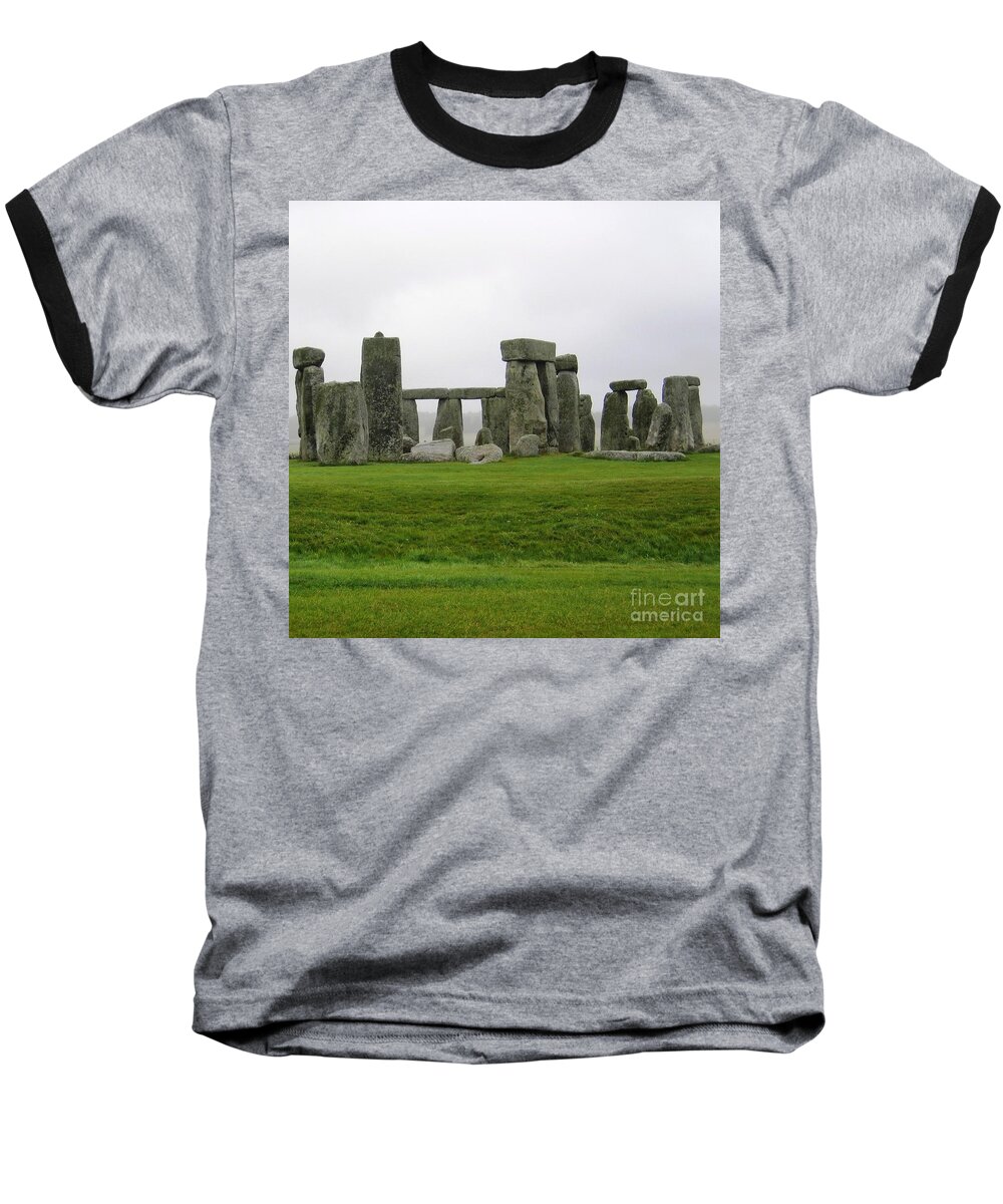 Stonehenge Baseball T-Shirt featuring the photograph Mind The Dip by Denise Railey