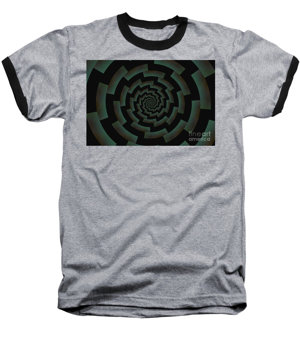Abstract Baseball T-Shirt featuring the photograph Minotaur's Labyrinth by Clare Bambers