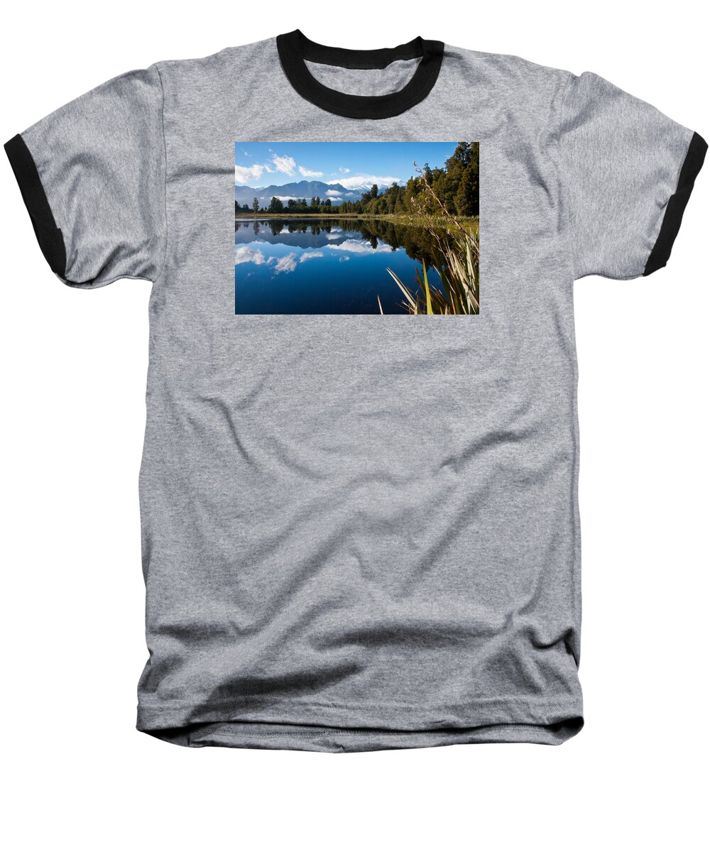 Lake Baseball T-Shirt featuring the photograph Mirror landscapes by Jenny Setchell