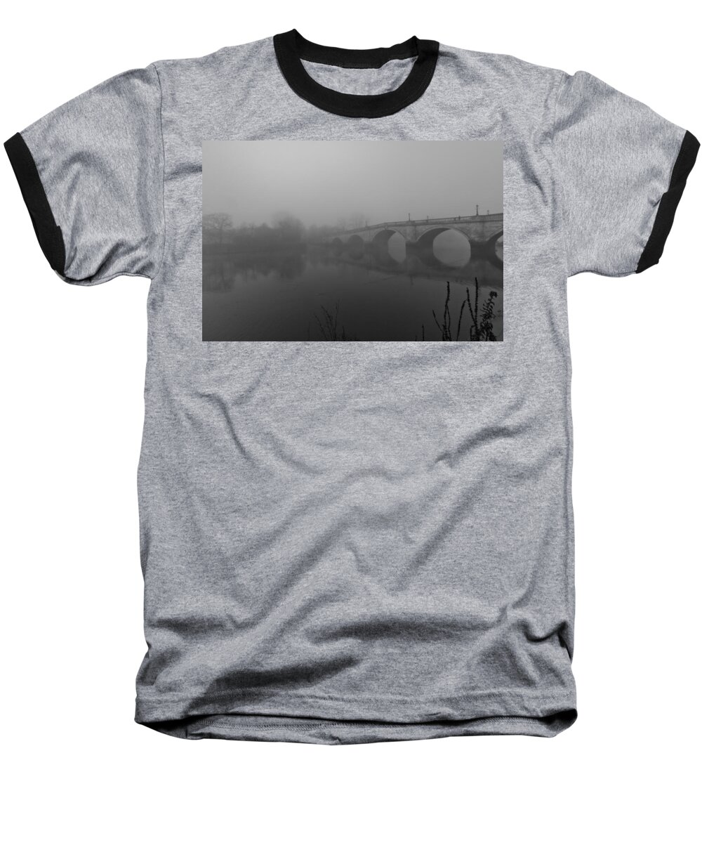 Greeting Card Baseball T-Shirt featuring the photograph Misty Richmond Bridge by Maj Seda