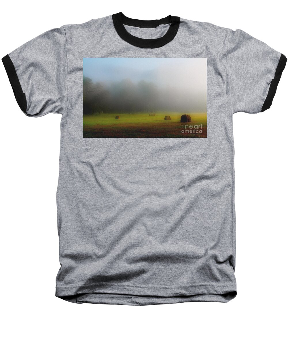 Cades Cove Baseball T-Shirt featuring the photograph Morning In The Cove by Douglas Stucky